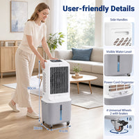 Evaporative Air Cooler with 27 L Large Water Tank