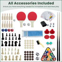 10-in-1 Combo Game Table Set Multi Game Table with Foosball for Home