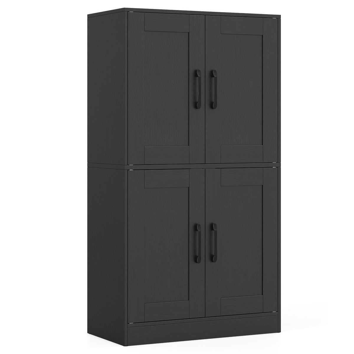 110 cm Bathroom Cabinet with Doors and Adjustable Shelves for Living Room