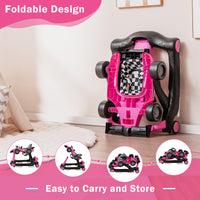 4-in-1 Baby Walker, Foldable Baby Activity Walker