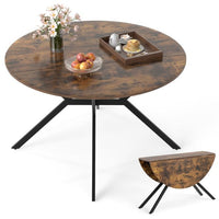 120cm Folding Dining Table with Drop Leaves