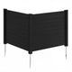 122 x 95 cm Air Conditioner Fence 2 Panels with Metal Stakes No Dig Enclosure
