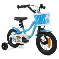 12/14/16/18 Inch Kids Bicycle with Training Wheels and Dual Brake System for Girls and Boys