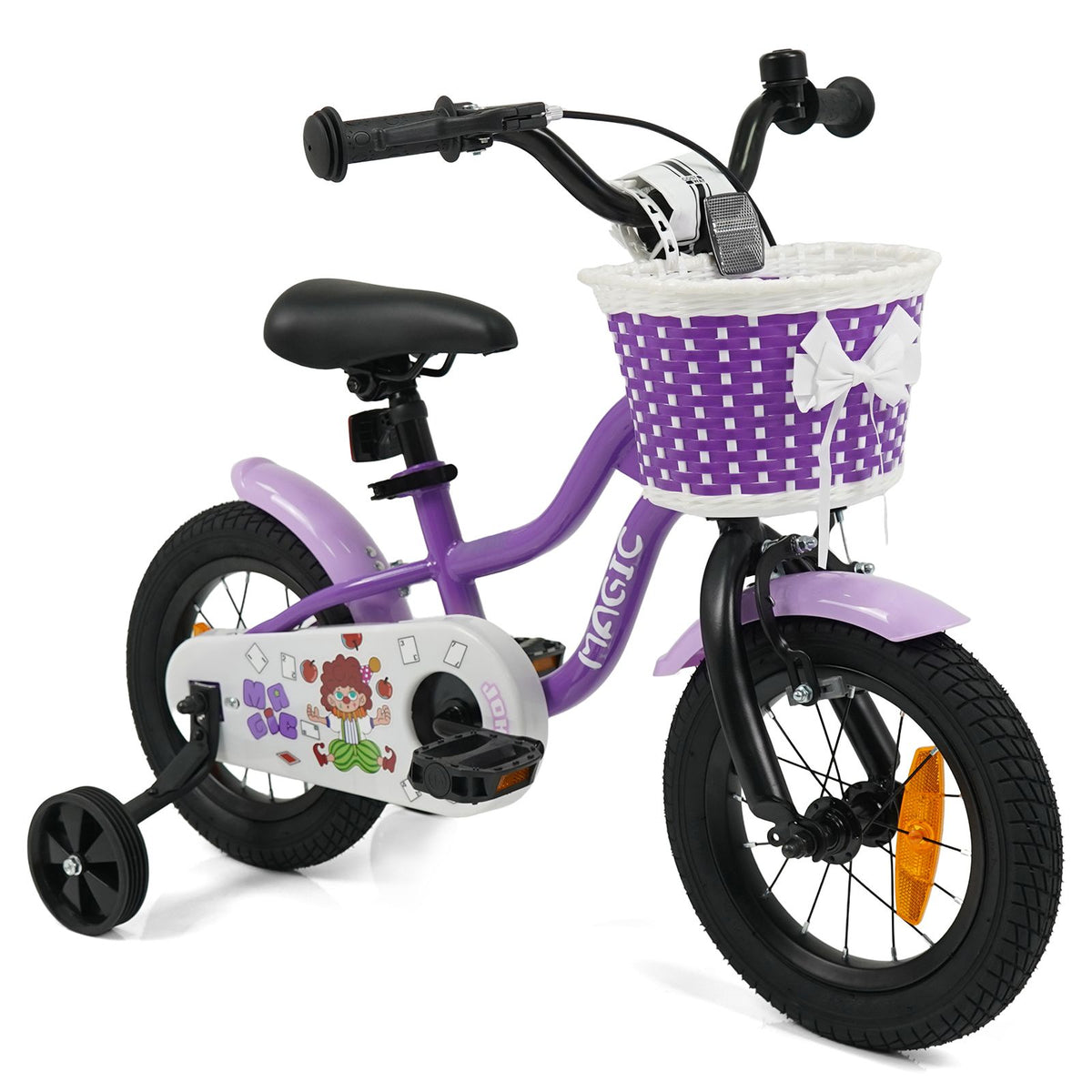 12/14/16/18 Inch Kids Bicycle with Training Wheels and Dual Brake System for Girls and Boys