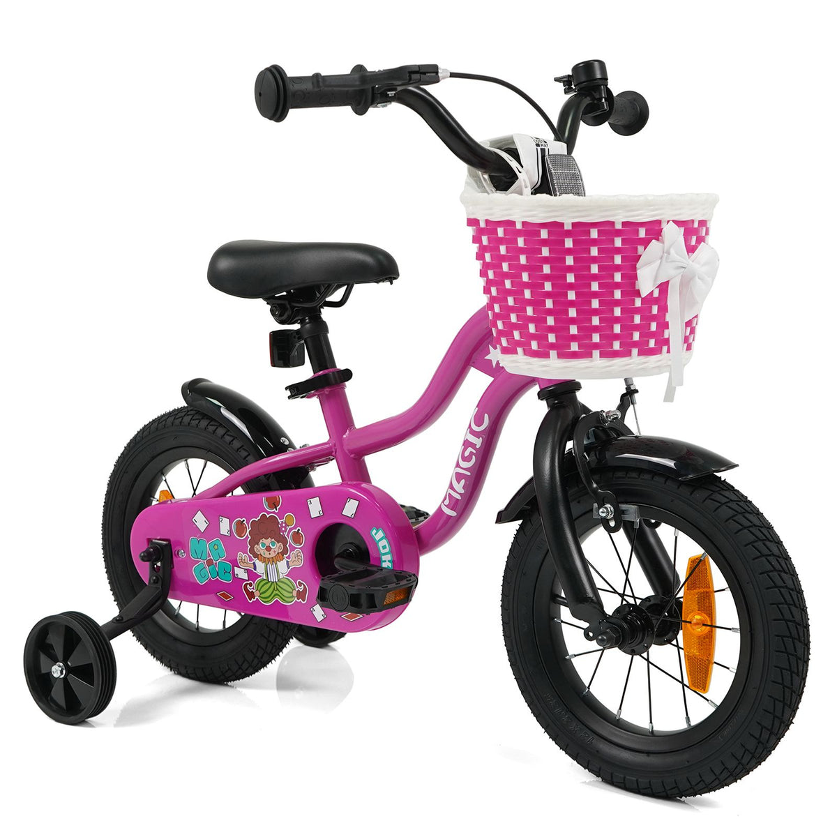 12/14/16/18 Inch Kids Bicycle with Training Wheels and Dual Brake System for Girls and Boys