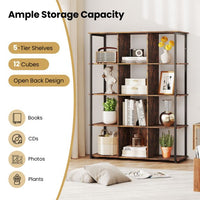 12-Cube Tall Freestanding Bookcase with 2 Anti-tipping Kits