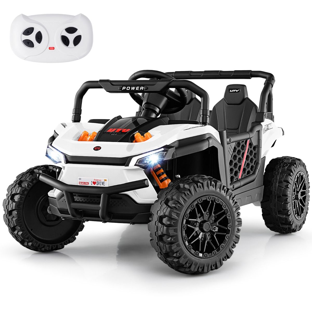 12V Kids Ride on Car with Parental Remote and 3 Speeds