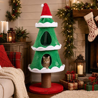 130cm Christmas Cat Tree for Indoor Cats