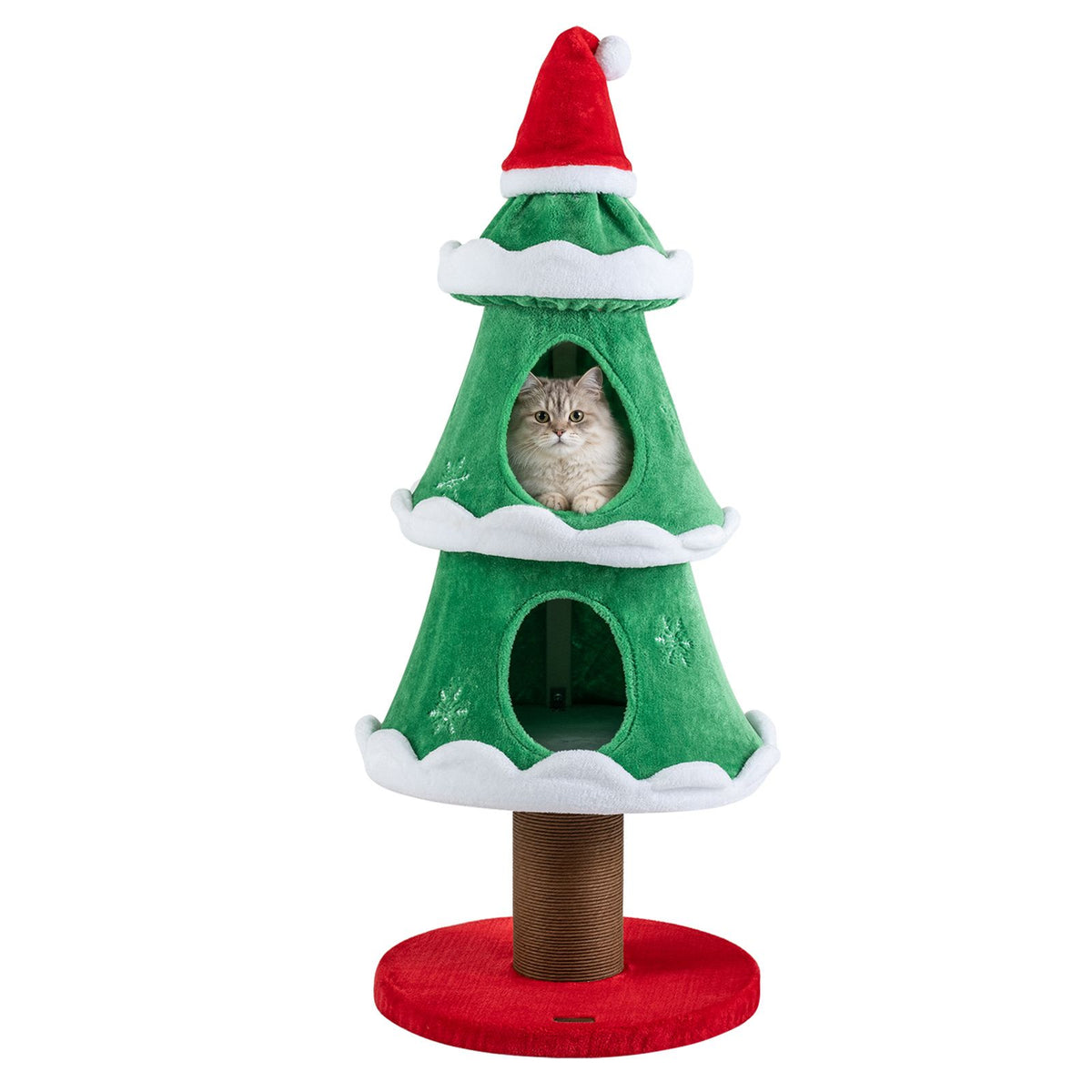 130cm Christmas Cat Tree for Indoor Cats