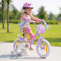 14/16 Inch Girls Bike with Front Bag and Streamers for 3-5/4-7 Years Old Item No: 29530738