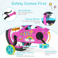 14/16/18 Inch Kids Bike Adjustable with Removable Basket for 3-8 Years Old