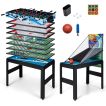 14-in-1 Combo Game Table Set with Foosball for Home and Office