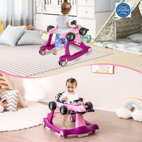 4-in-1 Baby Walker, Foldable Baby Activity Walker