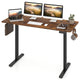 140x60cm Electric Standing Desk with 3 Memory Heights and LED Panel for Office