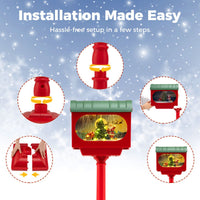 148 CM Musical Christmas Street Lamp Christmas Lights