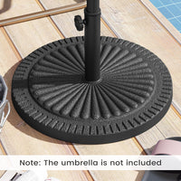 14 KG Heavy Duty Umbrella Base Round with Adjustable Knob for 38-48mm Pole