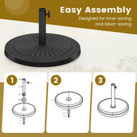 14 KG Heavy Duty Umbrella Base Round with Adjustable Knob for 38-48mm Pole