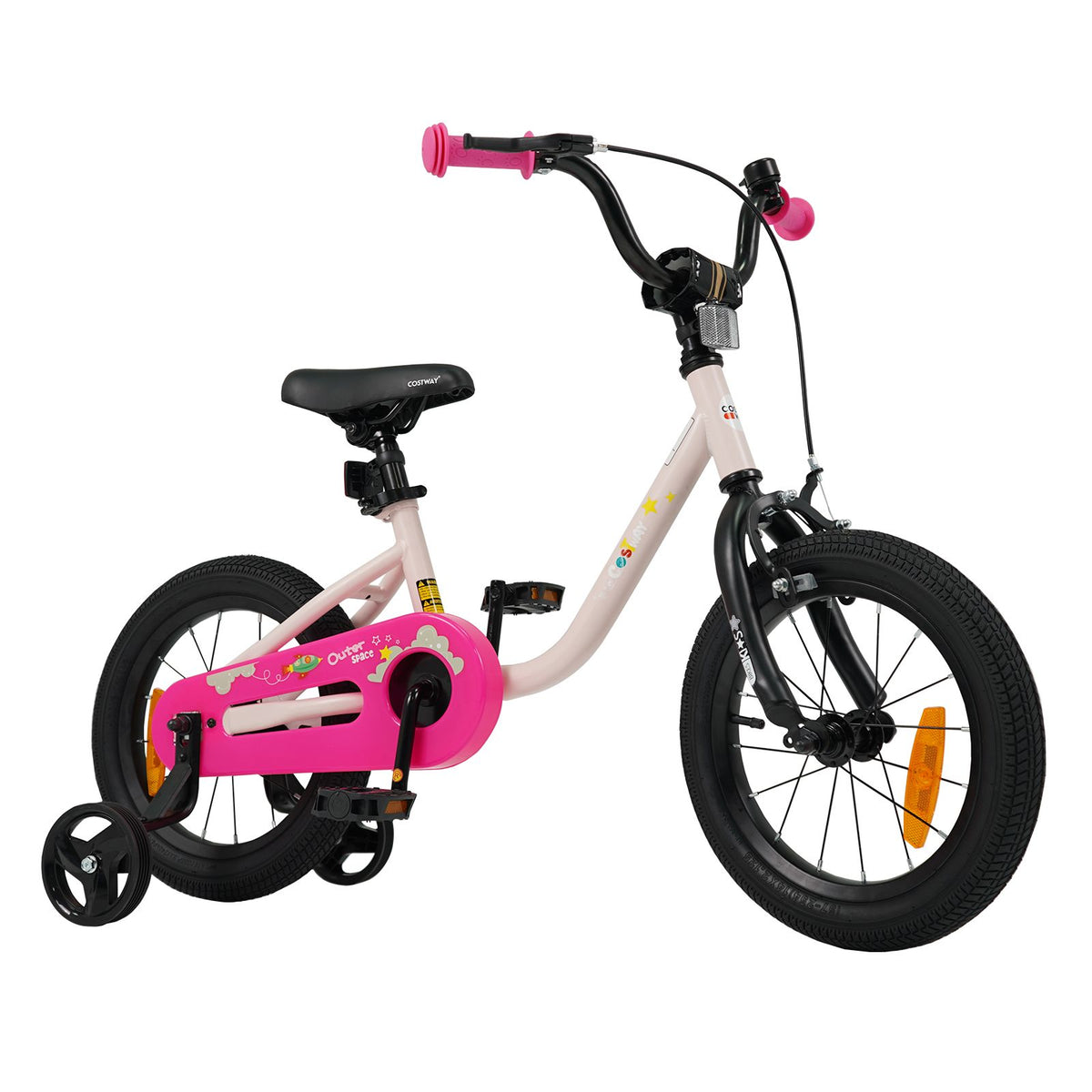 14/16-Inch Children Bicycle with Removable Training Wheels and Adjustable Seat for kids