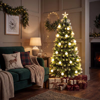 180cm/150 cm Artificial Fiber Optic Christmas Tree with 230/180 Branch Tips