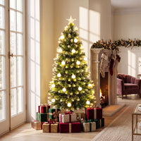 180cm/150 cm Artificial Fiber Optic Christmas Tree with 230/180 Branch Tips