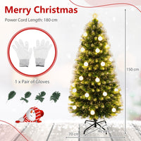 180cm/150 cm Artificial Fiber Optic Christmas Tree with 230/180 Branch Tips