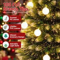 180cm/150 cm Artificial Fiber Optic Christmas Tree with 230/180 Branch Tips