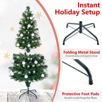 180cm/150 cm Artificial Fiber Optic Christmas Tree with 230/180 Branch Tips