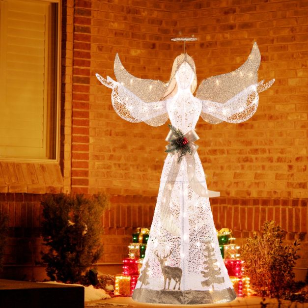 150 cm All-Weather Lighted Christmas Angel Decoration