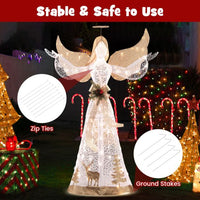 150 cm All-Weather Lighted Christmas Angel Decoration