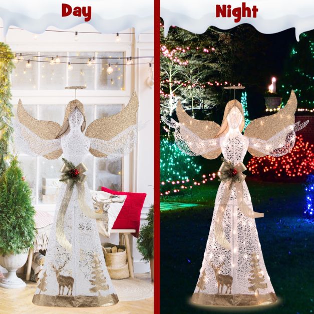 150 cm All-Weather Lighted Christmas Angel Decoration
