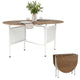 150 CM Folding Dining Table Drop Leaf for 6-8 People