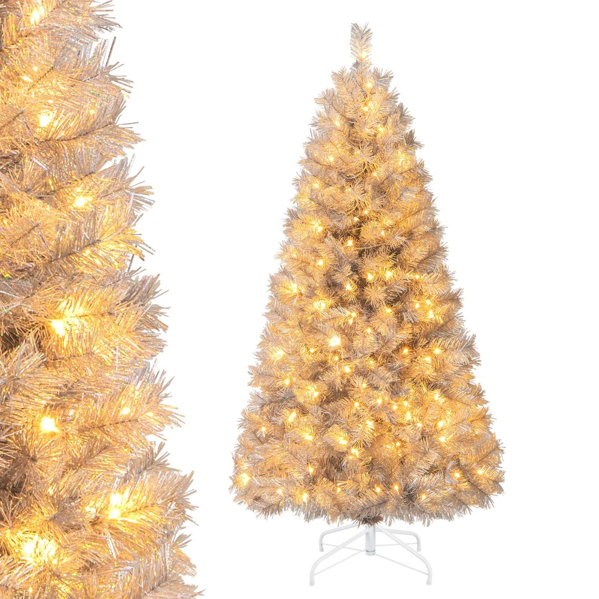 150CM Christmas Tree with 385 Branch Tips and 170 Warm White LED Lights
