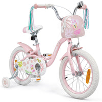 14/16 Inch Girls Bike with Front Bag and Streamers for 3-5/4-7 Years Old Item No: 29530738
