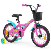 14/16/18 Inch Kids Bike Adjustable with Removable Basket for 3-8 Years Old
