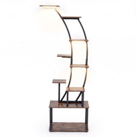 161 cm 9-Tier Plant Stand Indoor with Light for Outdoor Garden