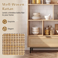 162cm Tall Wooden Bookcase 6-Tier Bookshelf with 8 Open Cubes