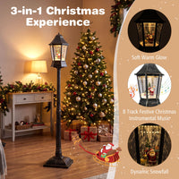 165cm Christmas Decoration with Dynamic Snowfall Effect