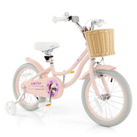 Kids Bike with Training Wheels and Adjustable Handlebar