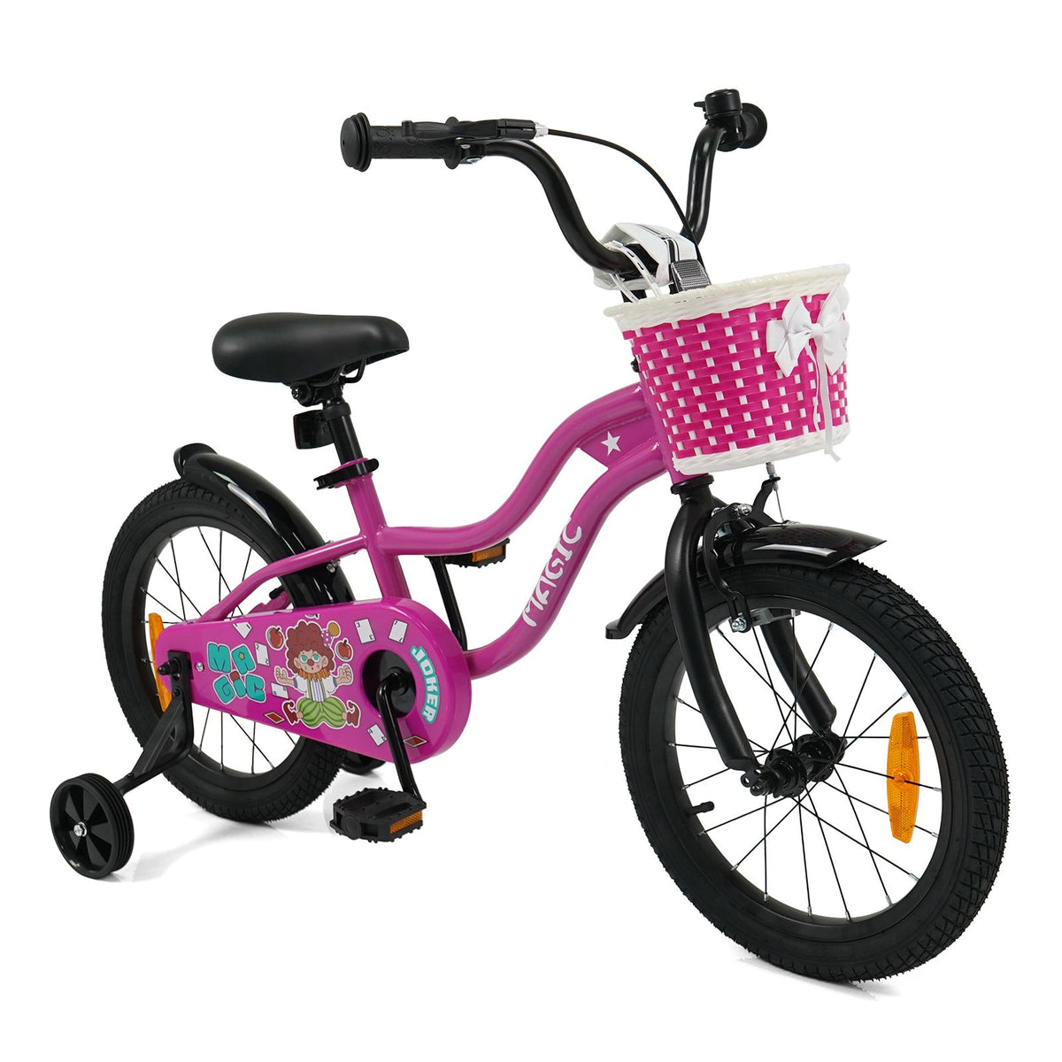 12/14/16/18 Inch Kids Bicycle with Training Wheels and Dual Brake System for Girls and Boys