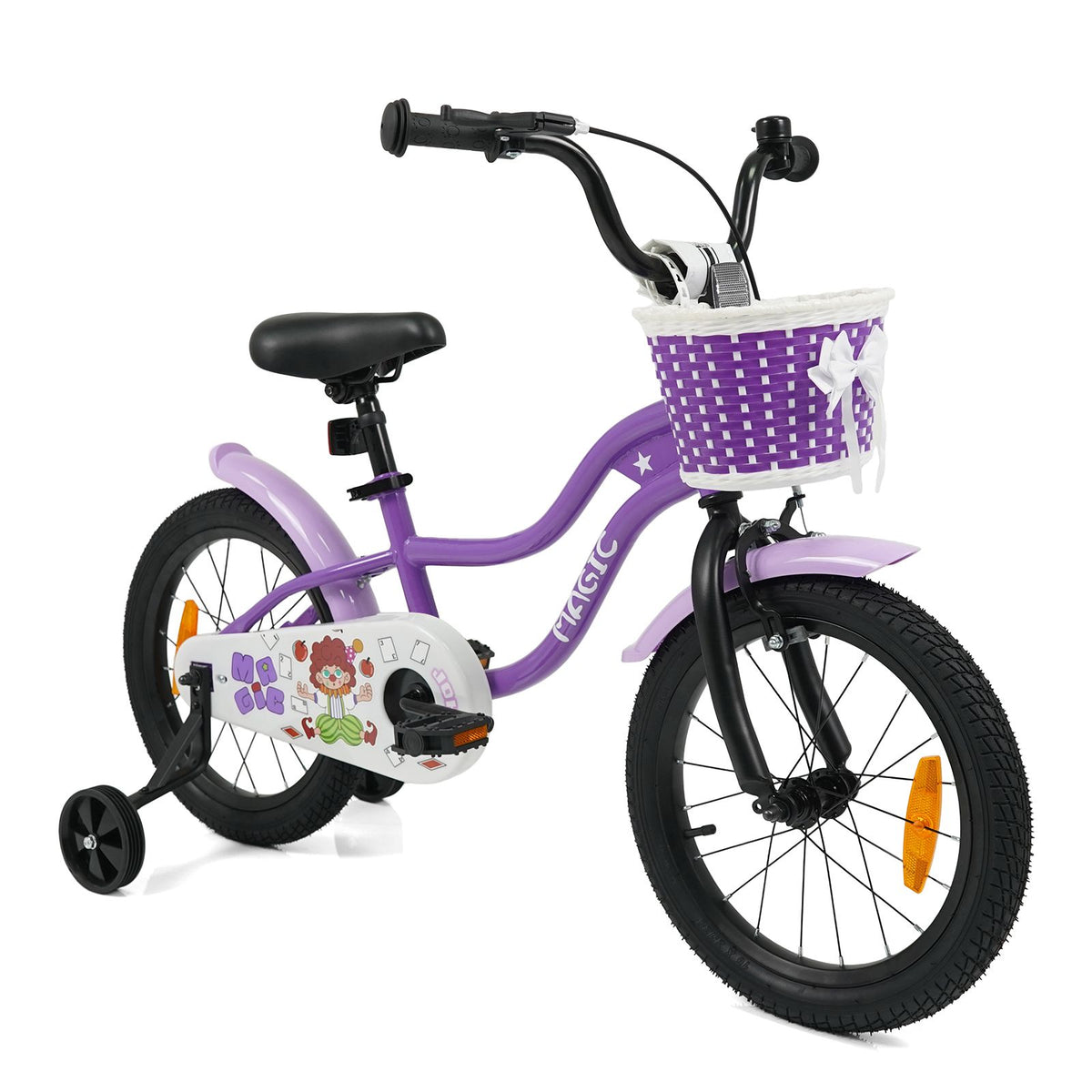 12/14/16/18 Inch Kids Bicycle with Training Wheels and Dual Brake System for Girls and Boys