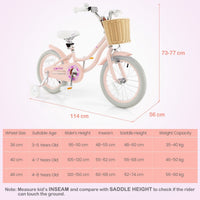 Kids Bike with Training Wheels and Adjustable Handlebar