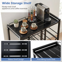 18.9 L Water Jug Holder for 4 Bottles with Top Shelf and Tilting Design for Kitchen
