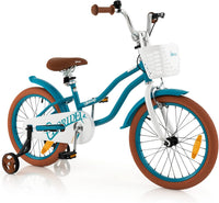 Kids Bike, 14 16 18 Inch Boys Girls Bike for 3-8 Years w/Training Wheels