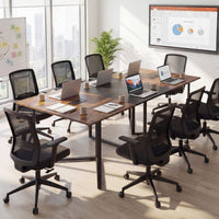 180 CM Conference Table for 6-8 People with 2 Cable Grommets