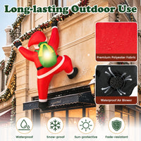 180cm Christmas Inflatable Outdoor Decoration Climbing Santa
