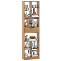 180cm Tall Freestanding Bookcase with Drawer and 2 Anti-Tip Kits for Home Office