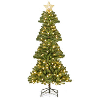 150/180 CM Artificial Xmas Tree with Projection Light and 9 Lighting Modes