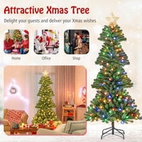 150/180 CM Artificial Xmas Tree with Projection Light and 9 Lighting Modes