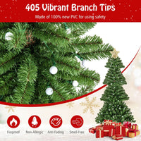 150/180 CM Artificial Xmas Tree with Projection Light and 9 Lighting Modes