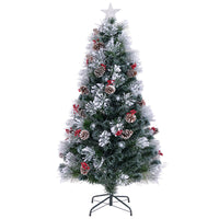 180CM Optic Fibre Christmas Tree with 220 Branch Tips and 8 Lighting Modes